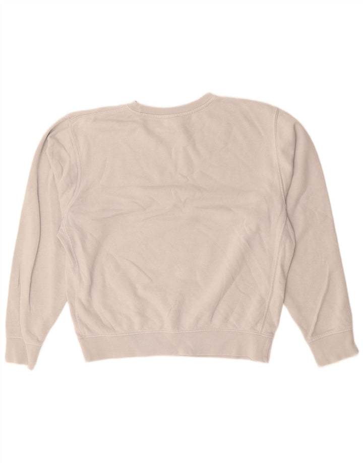 NIKE Womens Sweatshirt Jumper UK 8 Small Grey Cotton