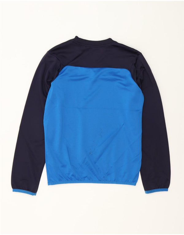 Puma Boys Top Long Sleeve 13-14 Years XL Blue Colourblock Polyester Sports