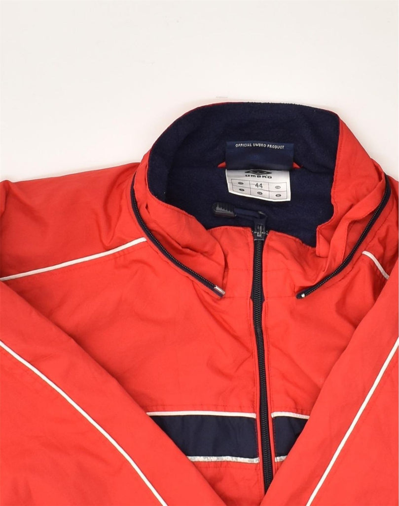 UMBRO Mens Rain Jacket UK 44 2XL Red Polyester | Vintage Umbro | Thrift | Second-Hand Umbro | Used Clothing | Messina Hembry 