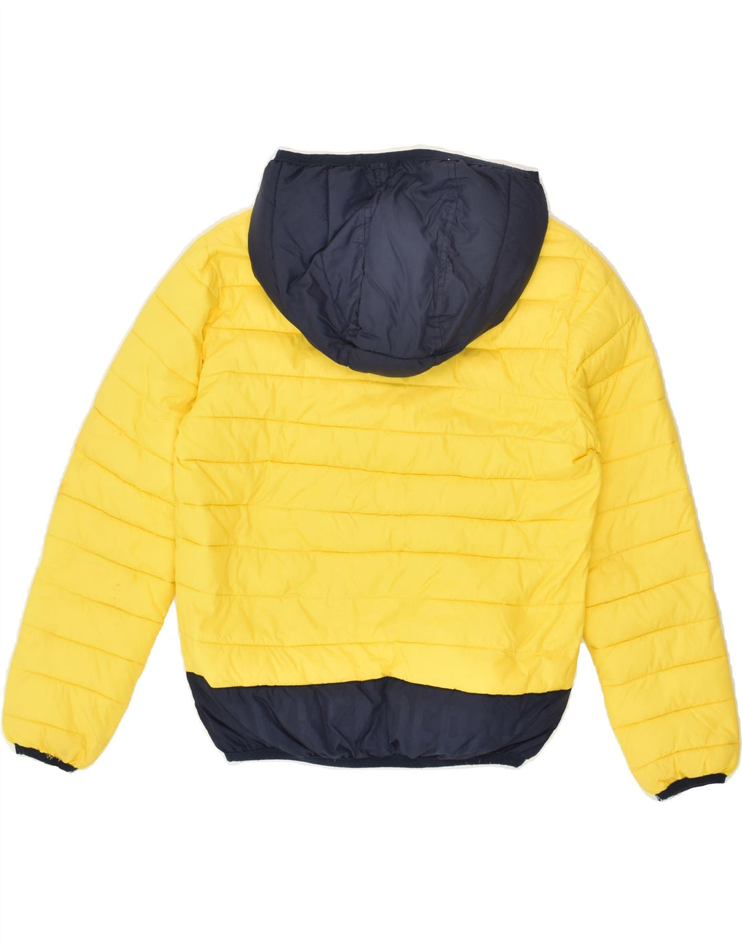 BIKKEMBERGS Boys Hooded Padded Jacket 9-10 Years Yellow Polyamide | Vintage Bikkembergs | Thrift | Second-Hand Bikkembergs | Used Clothing | Messina Hembry 