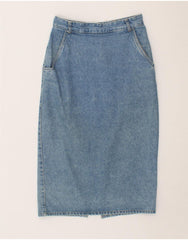 ESPRIT Womens Denim Skirt IT 36 XS W26  Blue Cotton