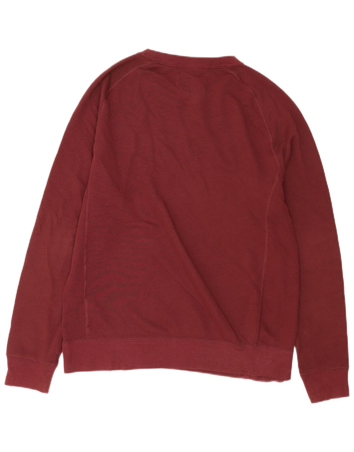 Champion Mens Graphic Sweatshirt Jumper Medium Burgundy Cotton