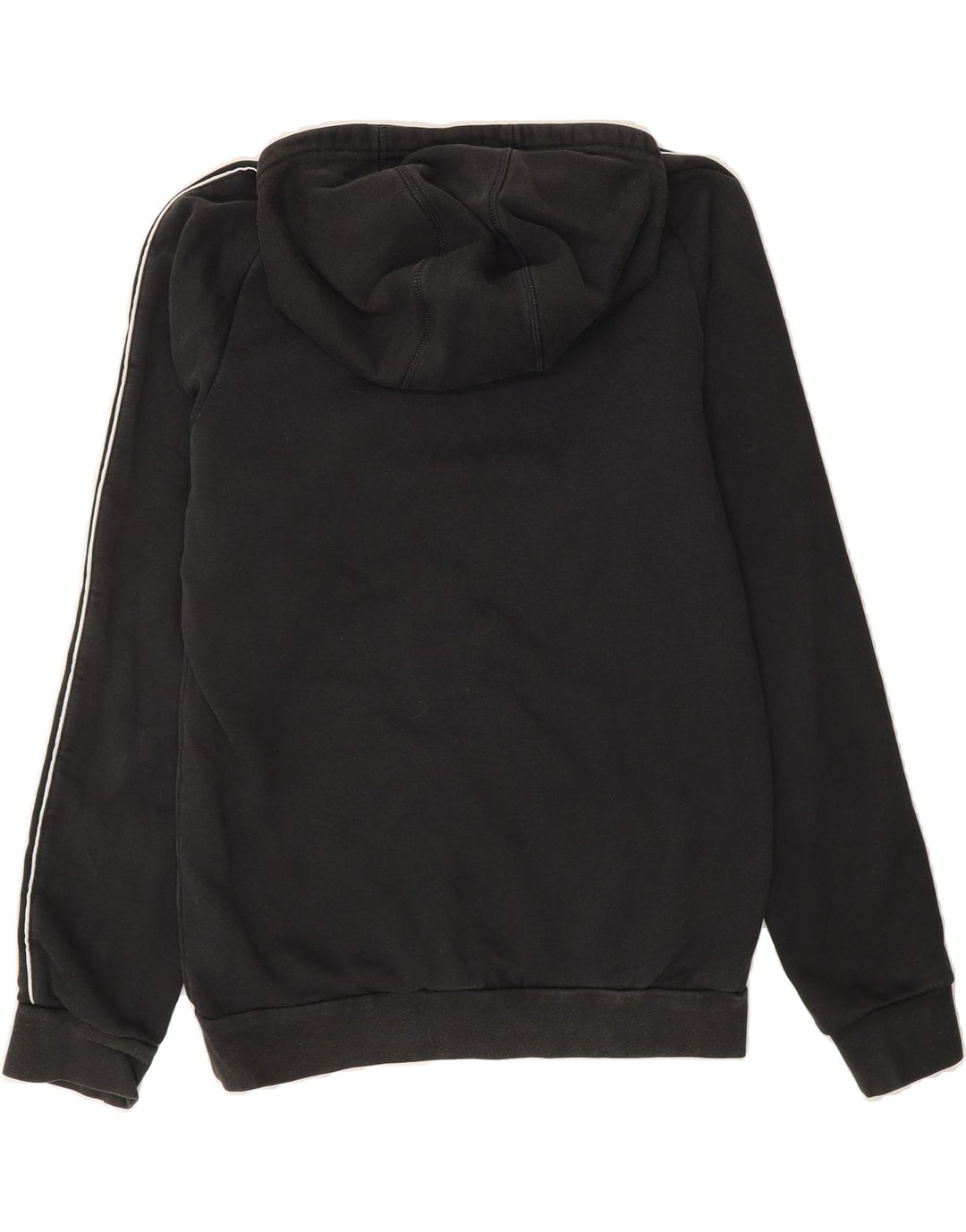 ADIDAS Mens Hoodie Jumper Small Black Cotton Vintage Adidas and Second-Hand Adidas from Messina Hembry 