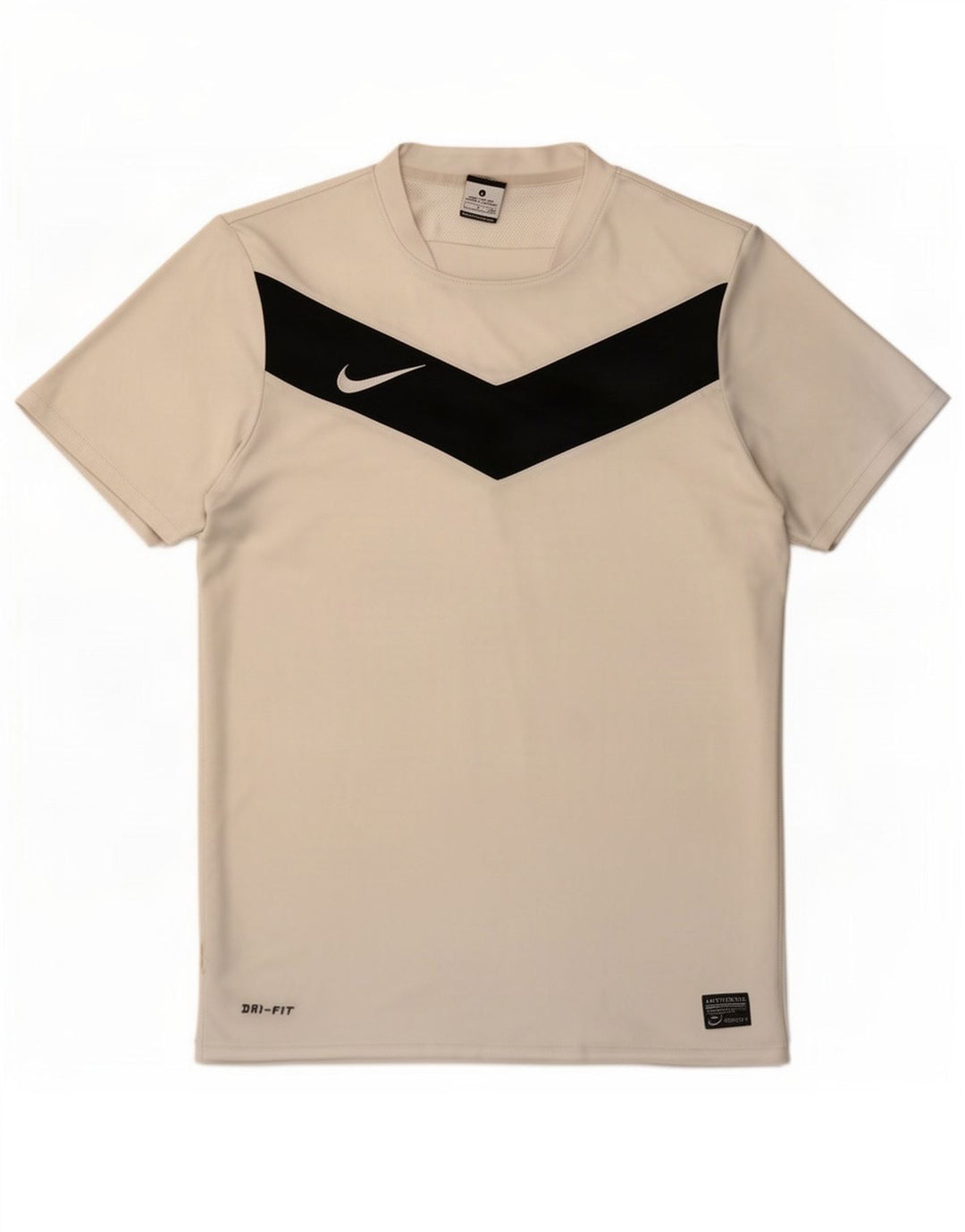 Nike Mens Dri Fit T-Shirt Top Small White Colourblock