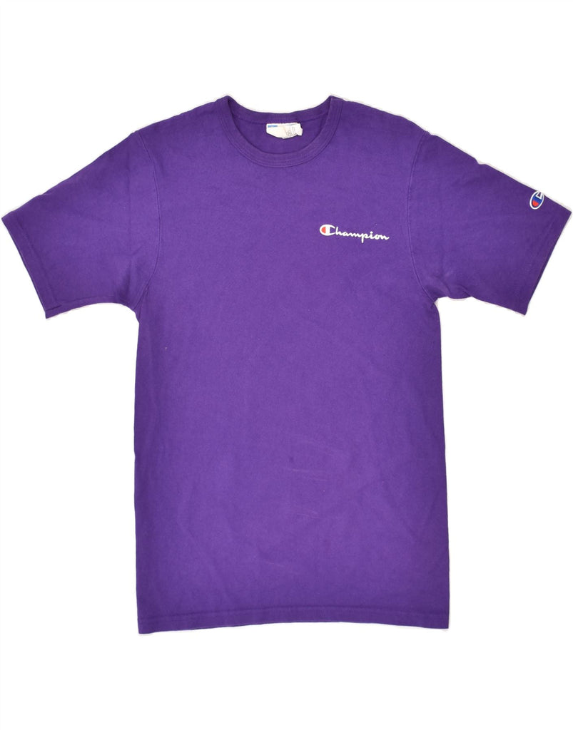 CHAMPION Mens T-Shirt Top Small Purple Cotton | Vintage Champion | Thrift | Second-Hand Champion | Used Clothing | Messina Hembry 