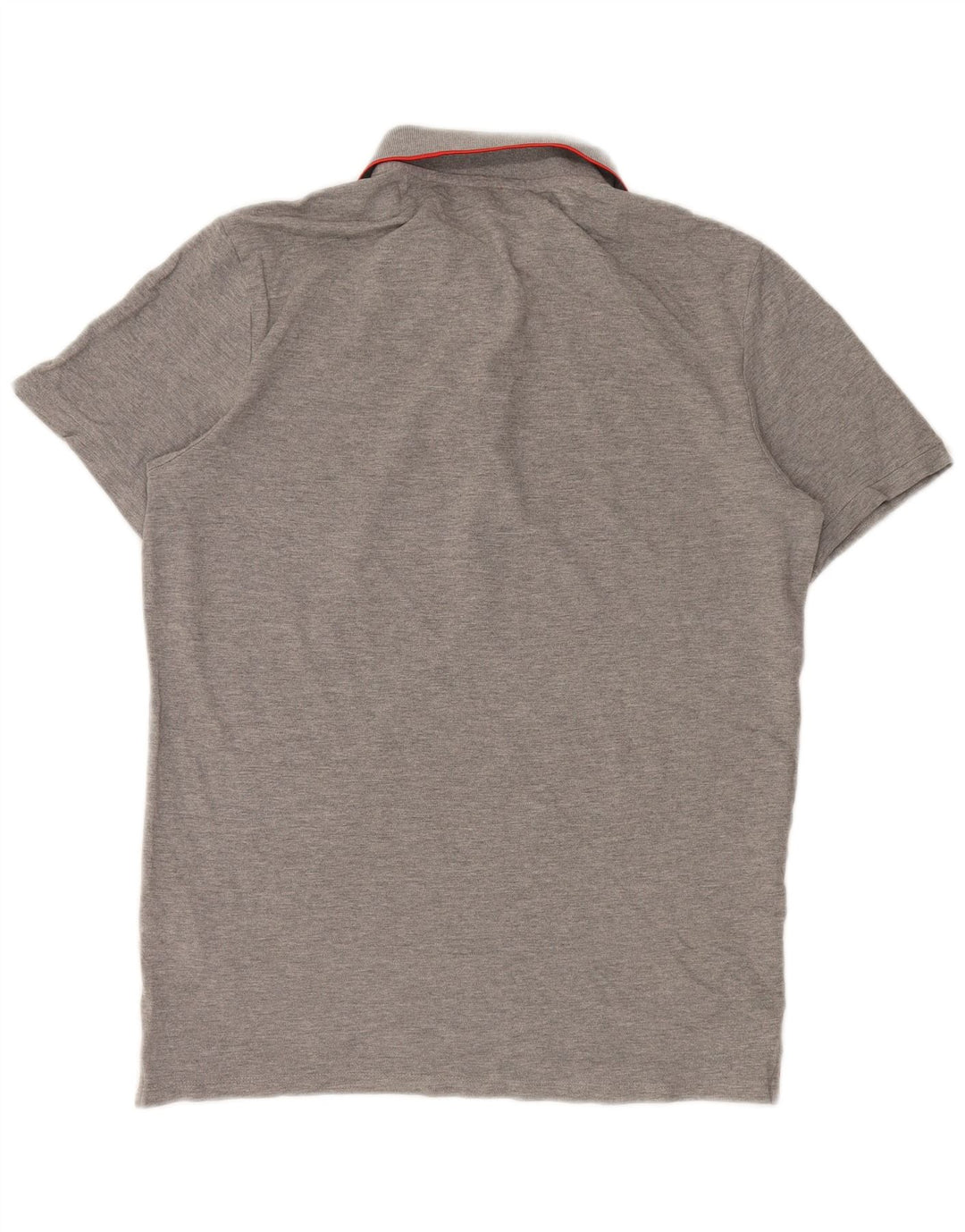 JACK & JONES Mens Polo Shirt Large Grey Cotton