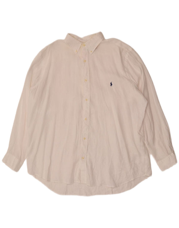 Polo Ralph Lauren Mens Loose Fit Shirt XL White
