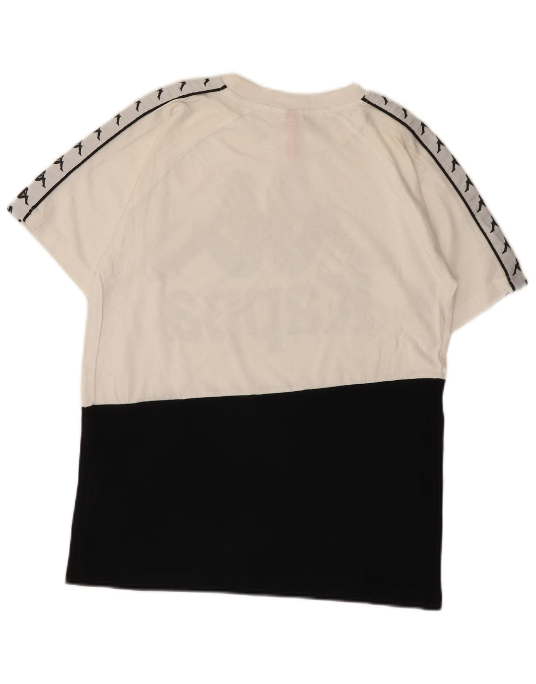 Kappa Mens Graphic T-Shirt Top Small White Colourblock Cotton