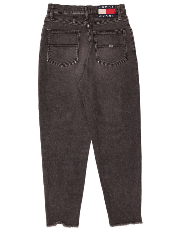 Tommy Hilfiger Womens Tapered Jeans W27 L26 Black Cotton