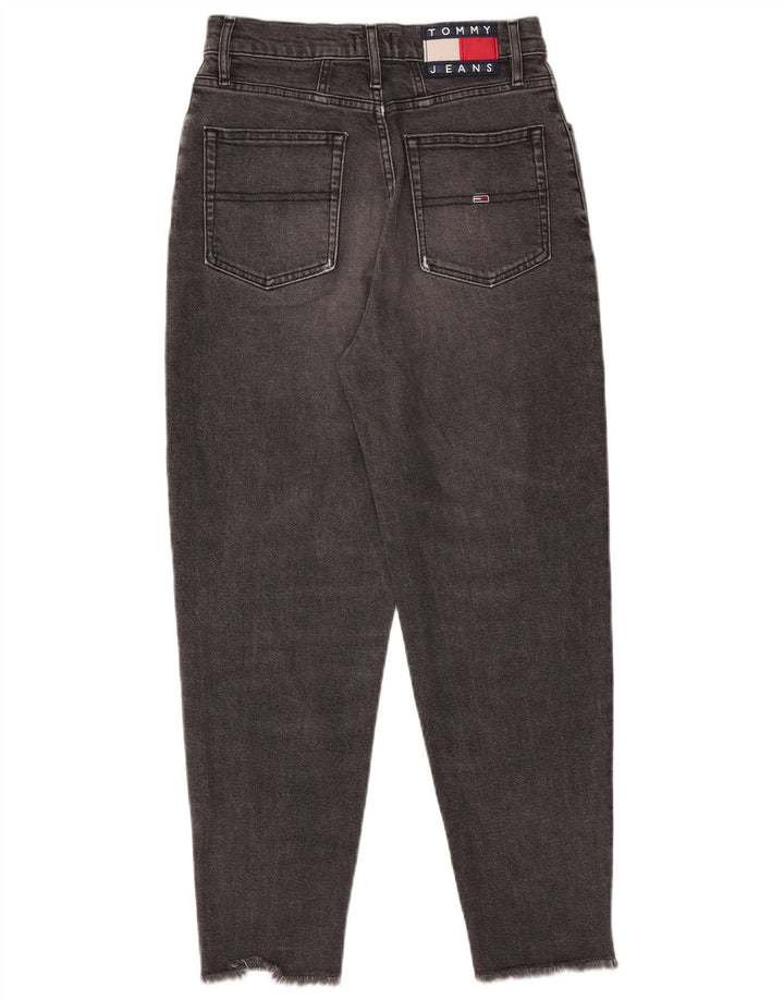 Tommy Hilfiger Womens Tapered Jeans W27 L26 Black Cotton