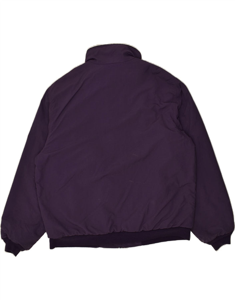 EDDIE BAUER Mens Bomber Jacket UK 44 2XL Purple Nylon | Vintage Eddie Bauer | Thrift | Second-Hand Eddie Bauer | Used Clothing | Messina Hembry 