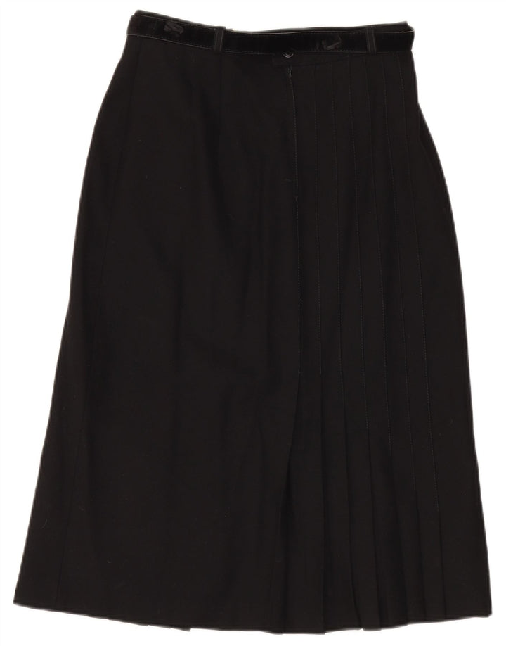 Vintage Womens A-Line Skirt W28 Medium  Black
