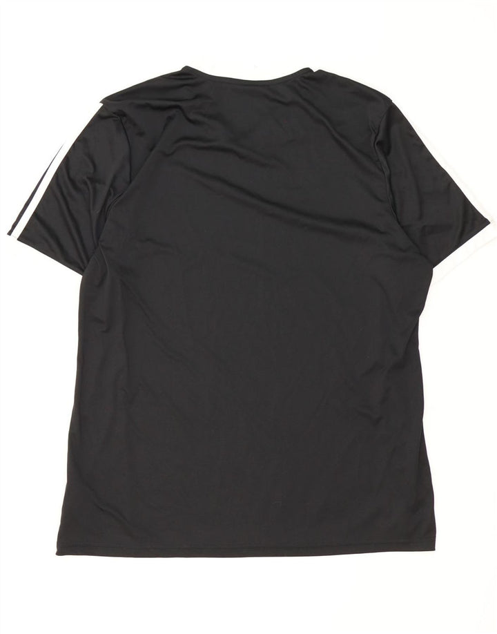 Adidas Mens Climalite T-Shirt Top XL Black Polyester