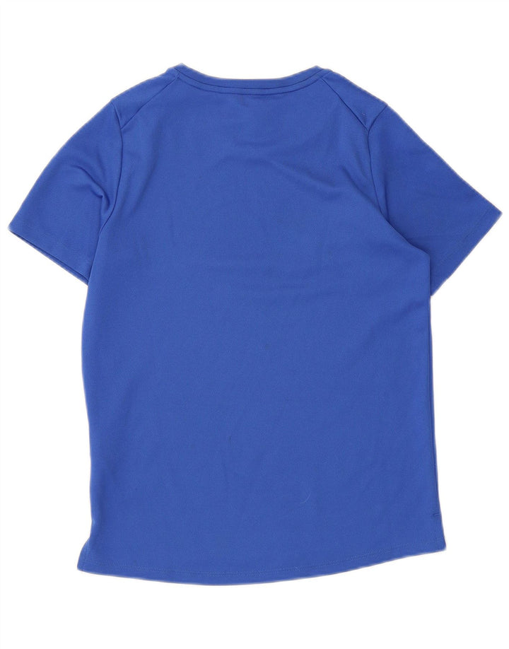 Nike Boys Dri Fit T-Shirt Top 10-11 Years Medium Blue Polyester