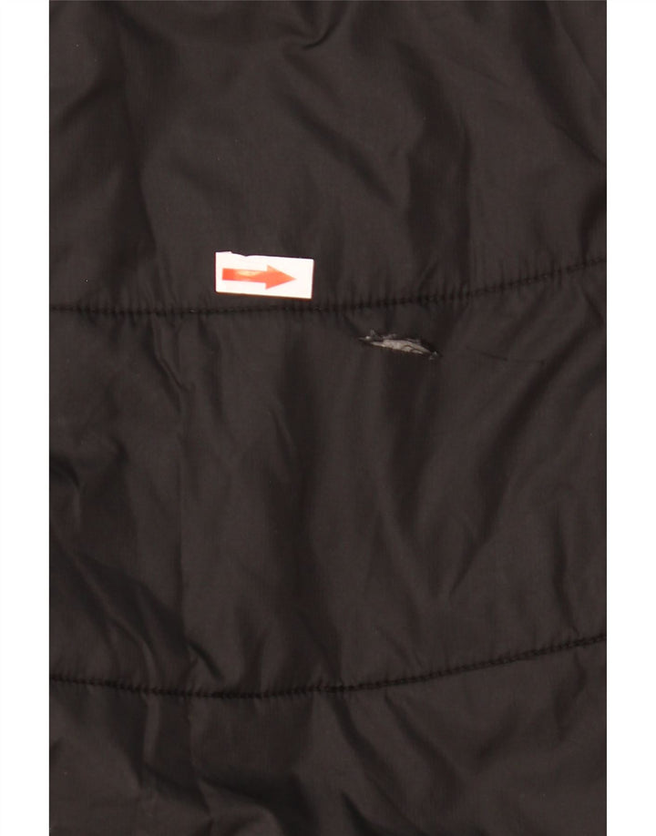 The North Face Mens Hooded Padded Jacket UK 38 Medium Black Colourblock
