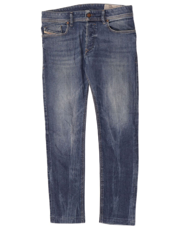 Diesel Mens Sleenker Slim Skinny Jeans W30 L28 Blue Cotton
