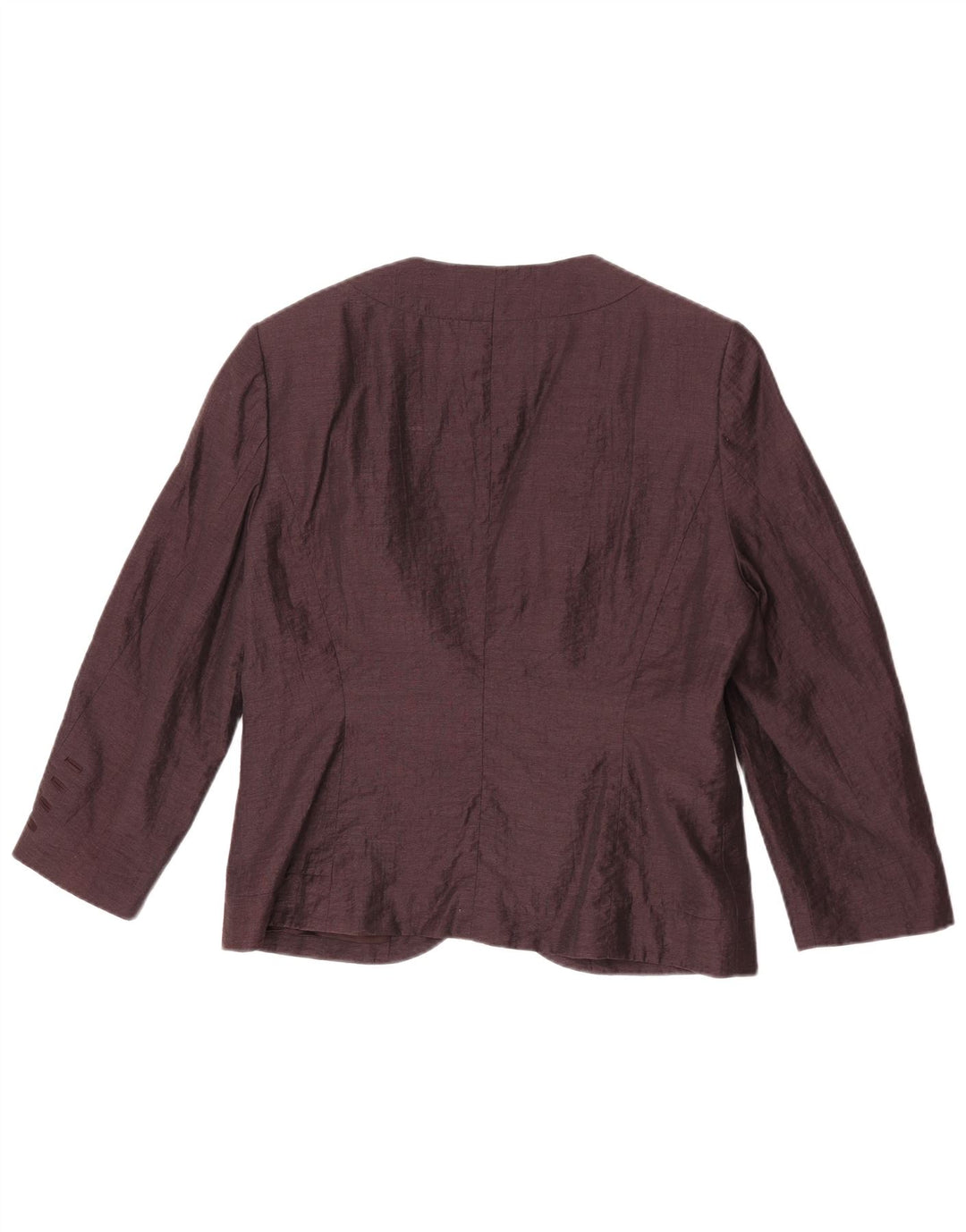 Fenn Wright Manson Womens 3/4 Sleeve Blazer Jacket UK 16 Large Purple