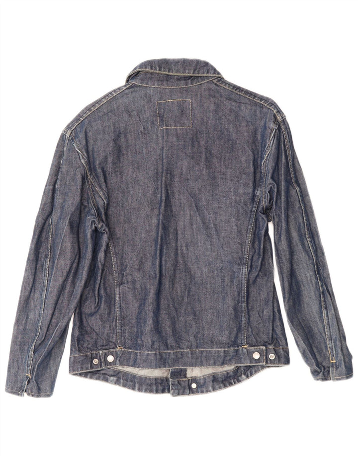 LEVI'S Womens Denim Jacket UK 14 Medium Navy Blue Cotton