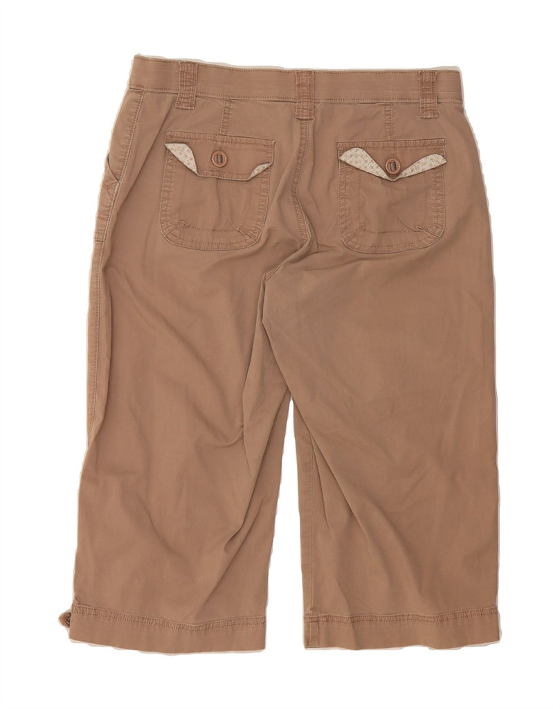 LEE Womens Straight Capri Trousers US 12 Large W32 L17 Brown Cotton Vintage Lee and Second-Hand Lee from Messina Hembry 
