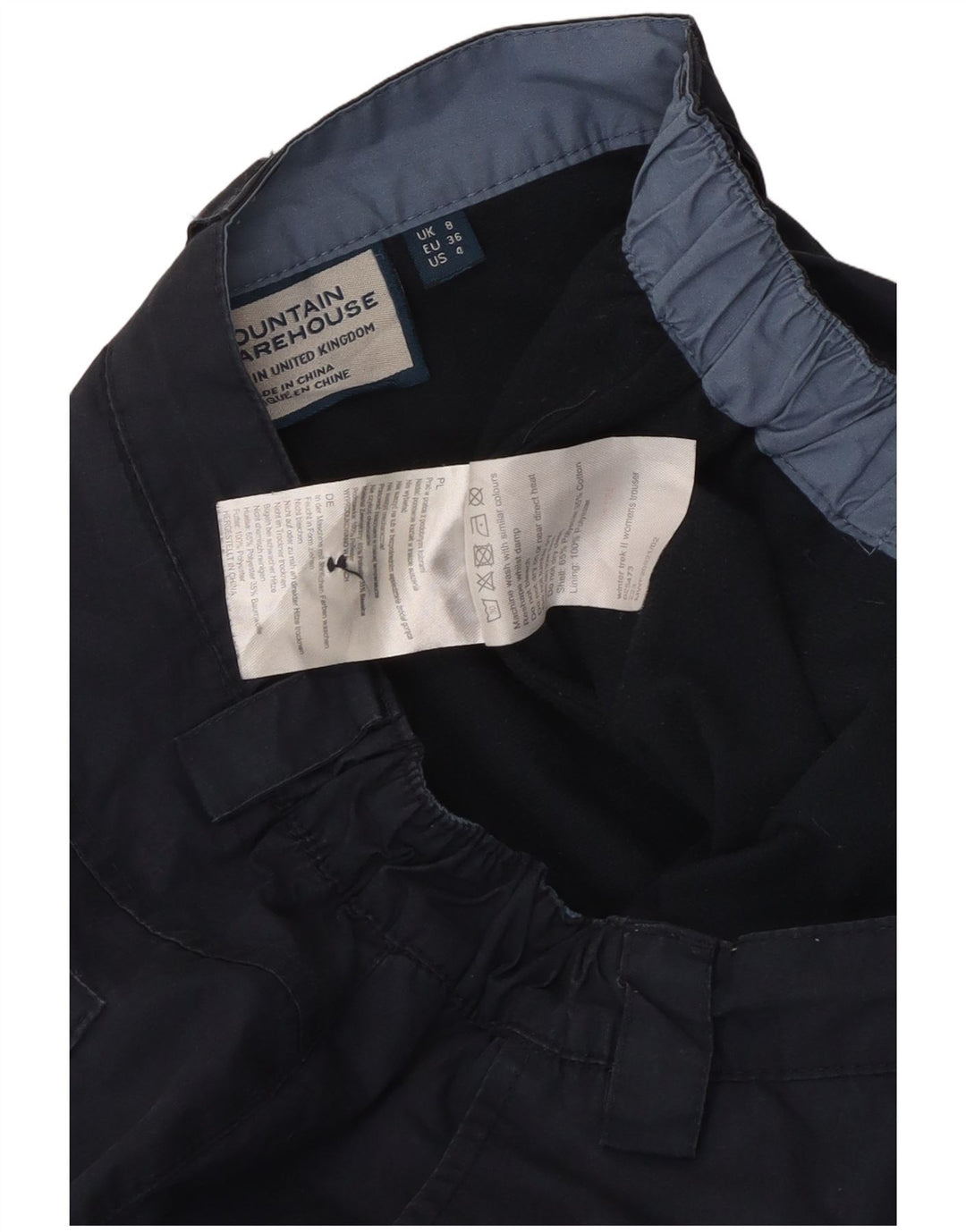 Mountain Warehouse Womens Cargo Trousers UK 8 Small W28 L31 Navy Blue
