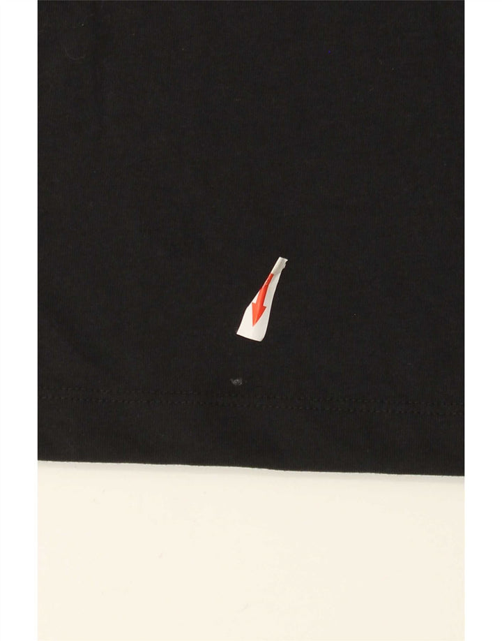 Nike Mens Dri Fit Graphic T-Shirt Top Medium Black Polyester