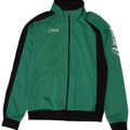 Asics Mens Graphic Tracksuit Top Jacket 2XL Green Colourblock Polyester