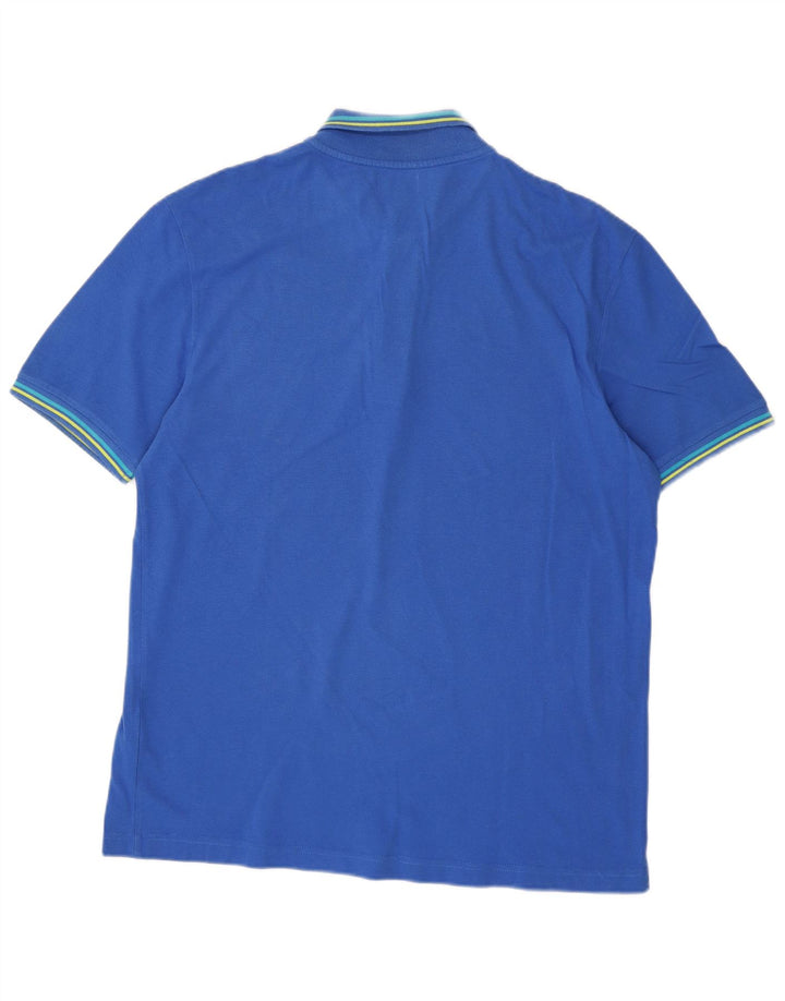 Kappa Mens Polo Shirt XL Blue Cotton