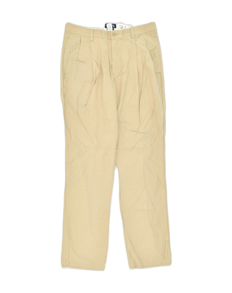 CHAPS Mens Pegged Chino Trousers W32 L34  Beige Cotton | Vintage Chaps | Thrift | Second-Hand Chaps | Used Clothing | Messina Hembry 