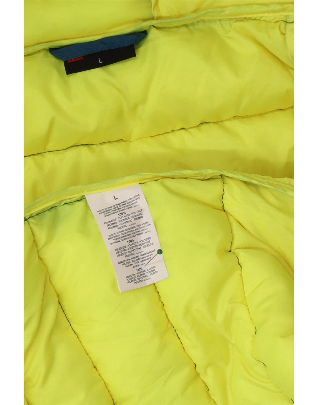 Lotto Mens Hooded Padded Jacket UK 40 Large Blue Polyester