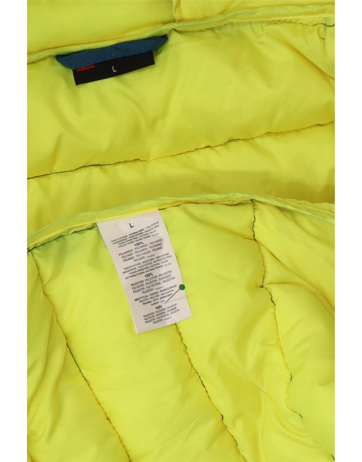 Lotto Mens Hooded Padded Jacket UK 40 Large Blue Polyester