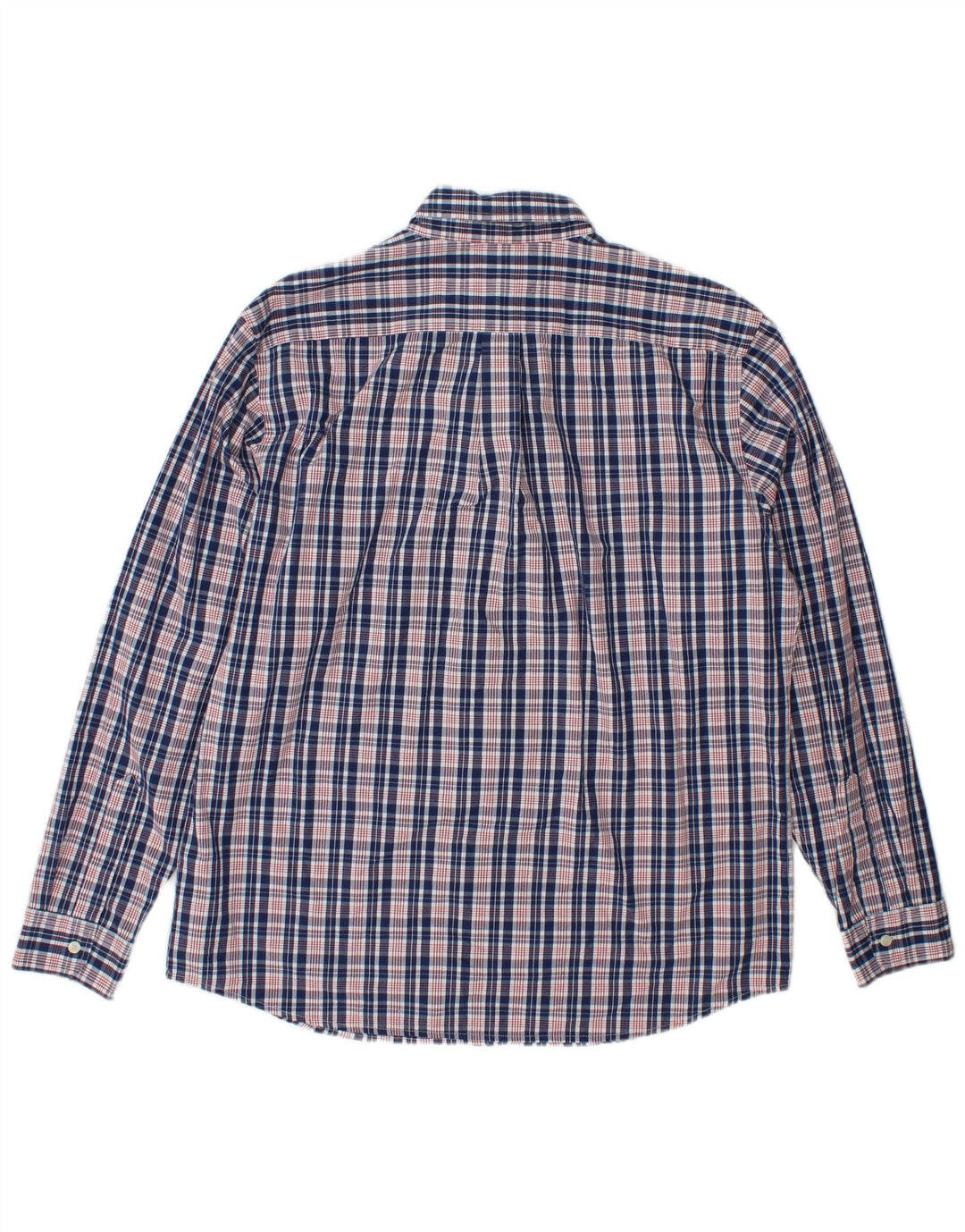 Dockers Mens Shirt Large Blue Check Cotton