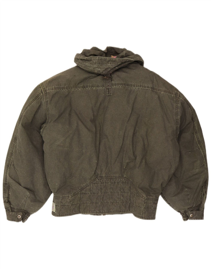 Chervo Mens Ski Jacket UK 44 2XL Khaki Cotton