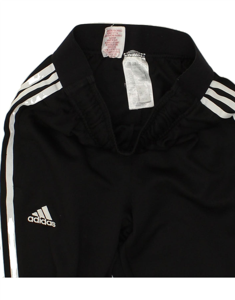 ADIDAS Boys Tracksuit Trousers 11-12 Years Medium Black Polyester | Vintage Adidas | Thrift | Second-Hand Adidas | Used Clothing | Messina Hembry 