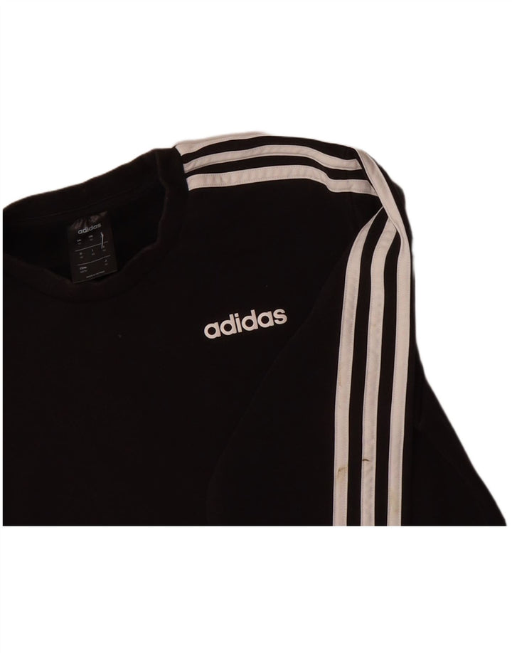 ADIDAS Mens Sweatshirt Jumper XS Black Cotton