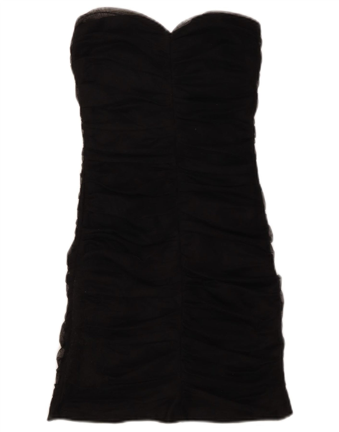 ZARA Womens Strapless Bodycon Dress UK 8 Small Black