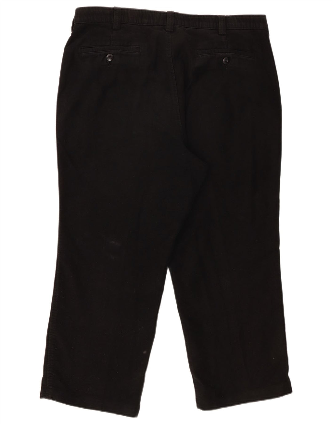 Marks & Spencer Mens Blue Harbour Capri Trousers W36 L23 Black Cotton