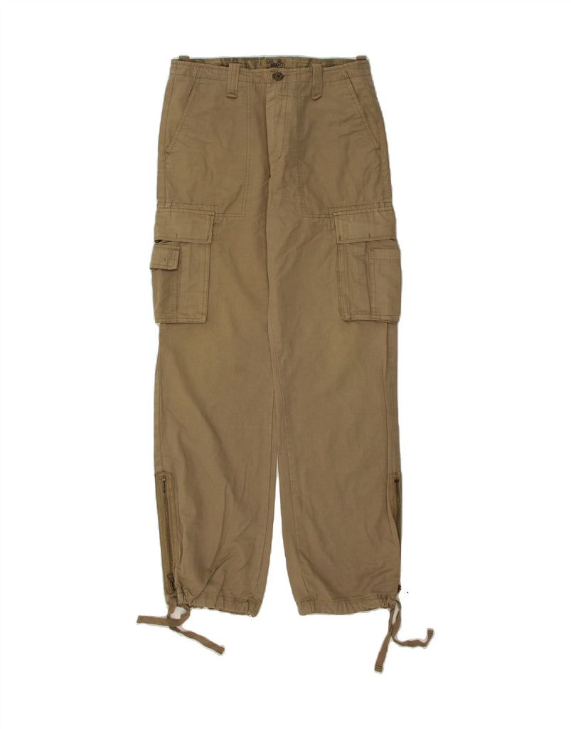 OVIESSE Mens Straight Cargo Trousers IT 48 Medium W32 L33  Khaki Cotton Vintage Oviesse and Second-Hand Oviesse from Messina Hembry 