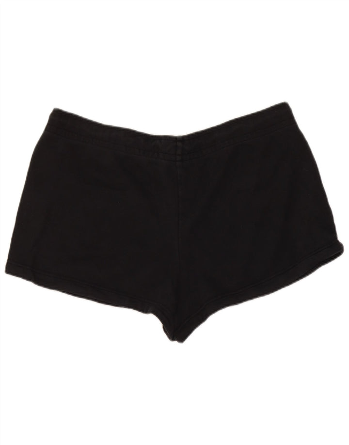 Nike Womens Sport Shorts UK 16 Large  Black Cotton