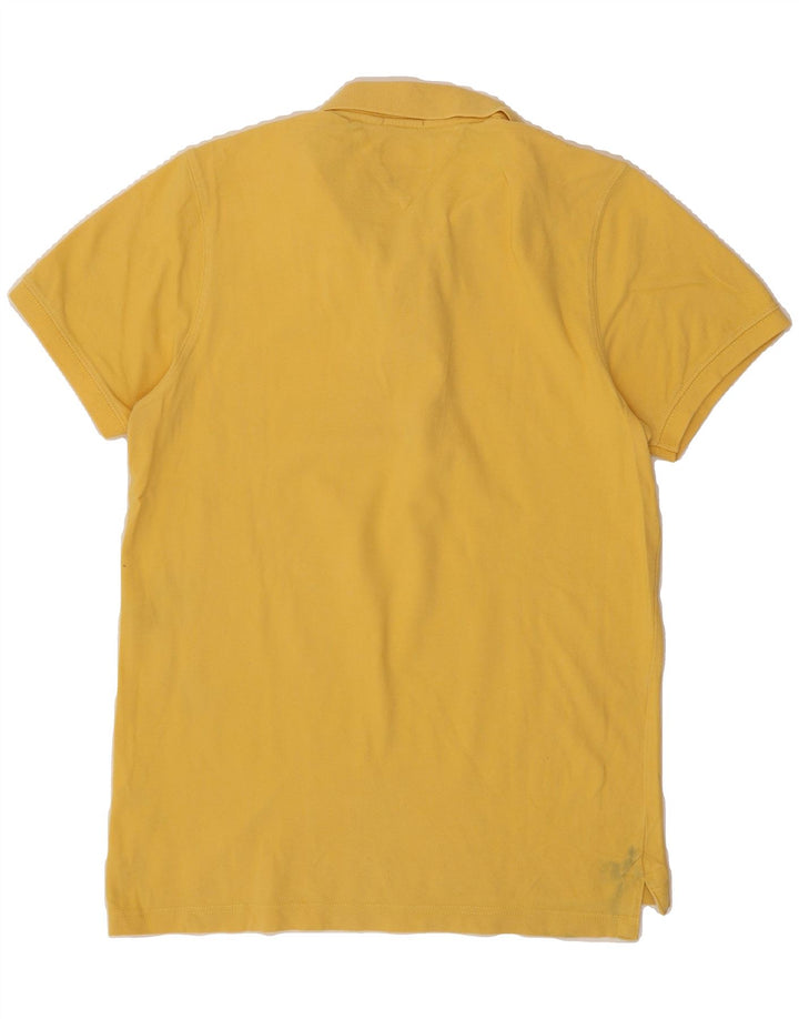 TOMMY HILFIGER Mens Polo Shirt Large Yellow Cotton Vintage Tommy Hilfiger and Second-Hand Tommy Hilfiger from Messina Hembry 