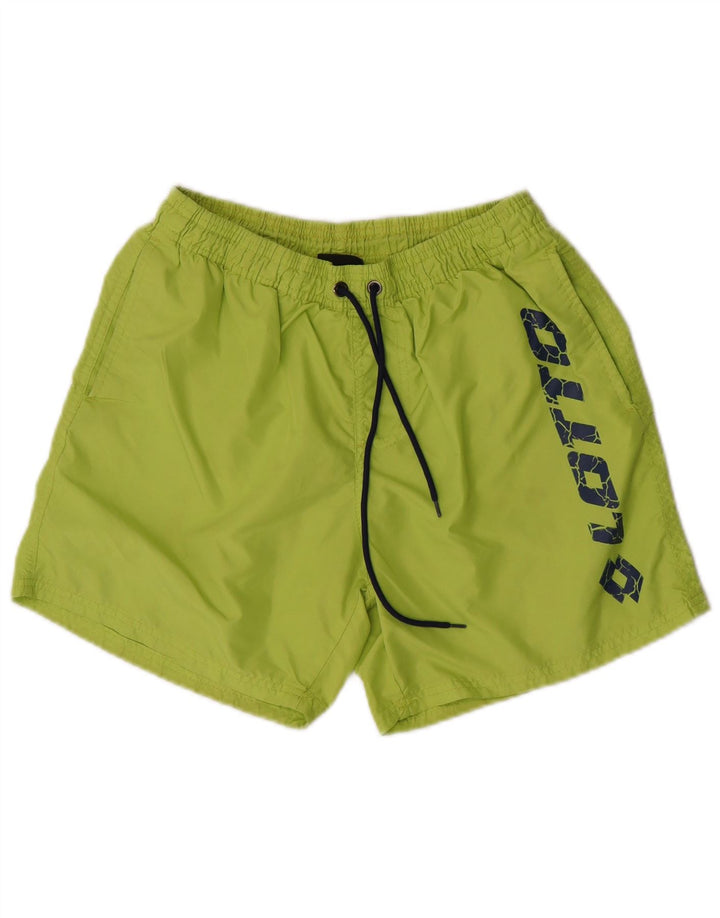Lotto Boys Graphic Swimming Shorts 13-14 Years Large Green Polyester