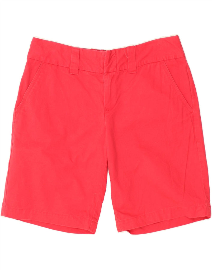 TOMMY HILFIGER Womens Chino Shorts US 4 Small W30  Red Cotton | Vintage Tommy Hilfiger | Thrift | Second-Hand Tommy Hilfiger | Used Clothing | Messina Hembry 