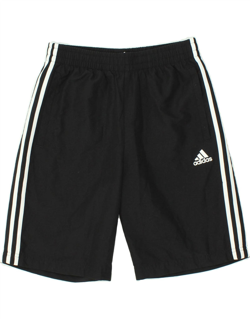 ADIDAS Boys Sport Shorts 13-14 Years Black Polyester | Vintage Adidas | Thrift | Second-Hand Adidas | Used Clothing | Messina Hembry 