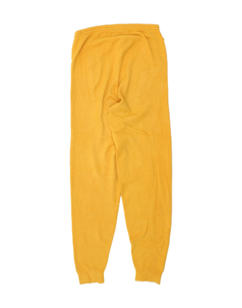 RIFLE Womens Tracksuit Trousers Joggers UK 14 Large Yellow Viscose | Vintage Rifle | Thrift | Second-Hand Rifle | Used Clothing | Messina Hembry 