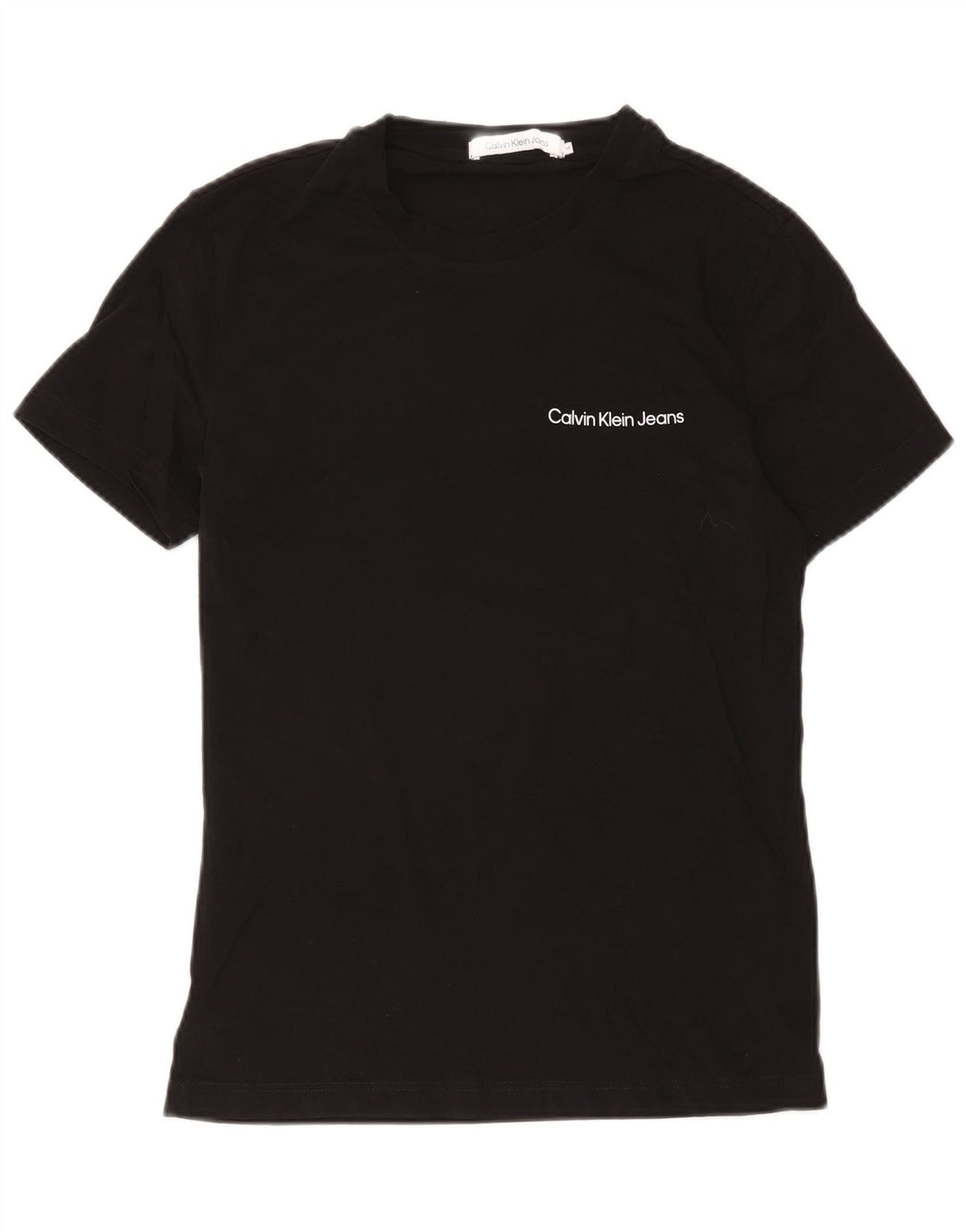 Calvin Klein Jeans Mens Graphic T-Shirt Top Medium Black Cotton