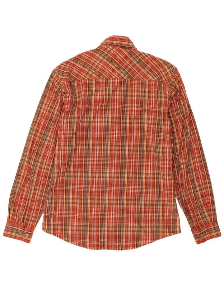 Marlboro Classics Mens Flannel Shirt Small Red Check Cotton