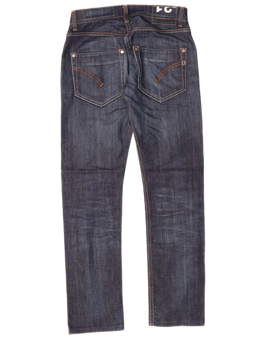 DONDUP Womens Straight Jeans W31 L29 Blue Cotton