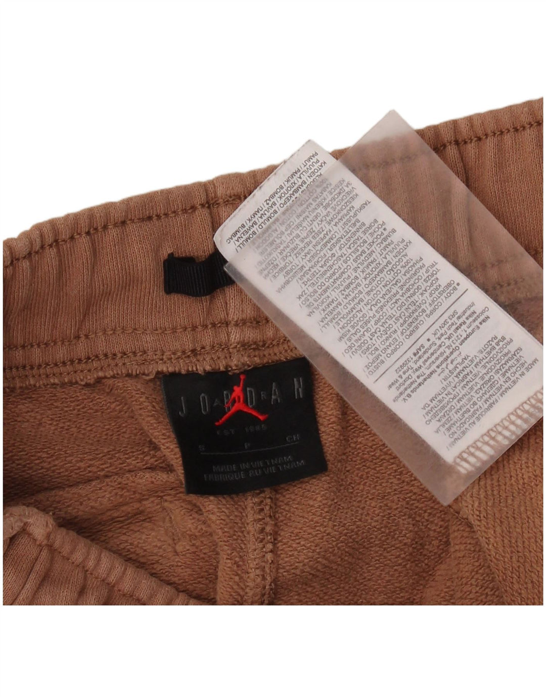 JORDAN Mens Tracksuit Trousers Joggers Small  Brown Cotton