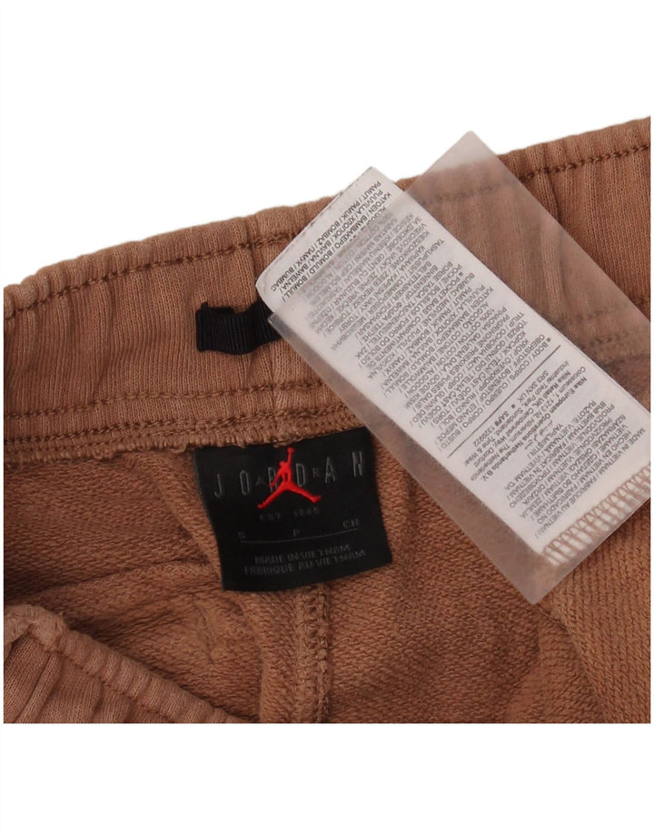 JORDAN Mens Tracksuit Trousers Joggers Small  Brown Cotton