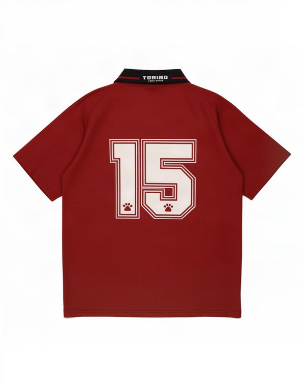 Kelme Mens FC Torino 1996-1997 home Football Shirt XL Red Polyester