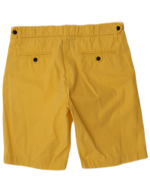 Vintage Mens Chino Shorts Large W34 Yellow Cotton